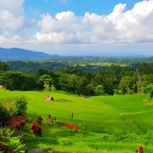 Panoramic Bukit Jambul on the Way to Pura Besakih