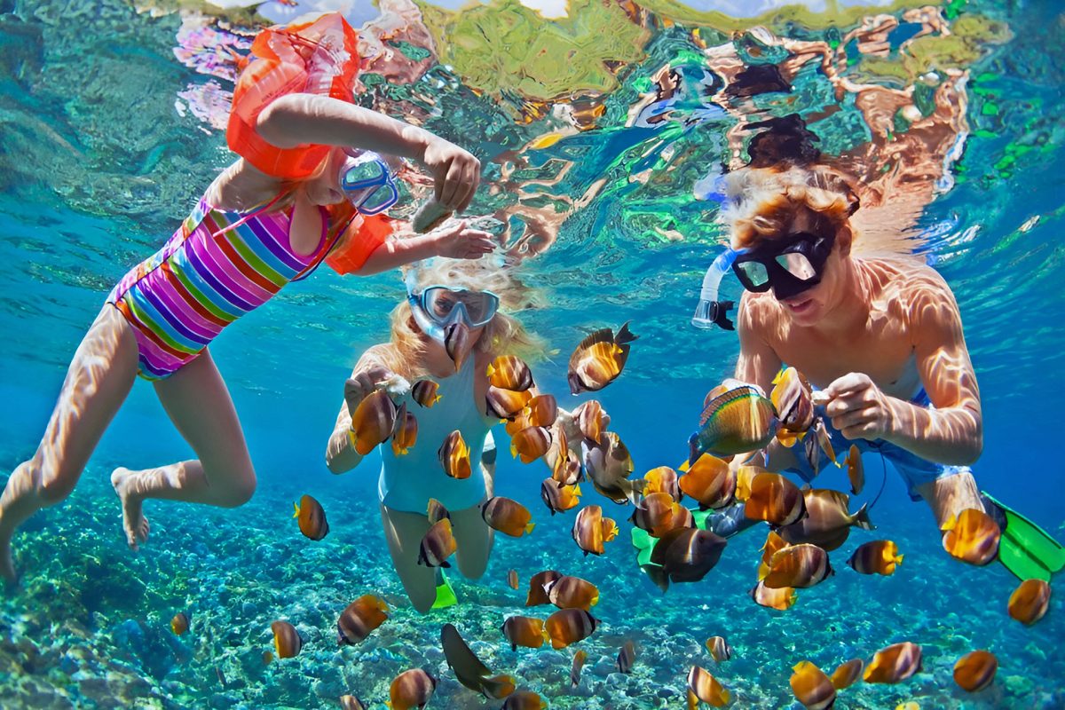 Family Snorkeling in Bali