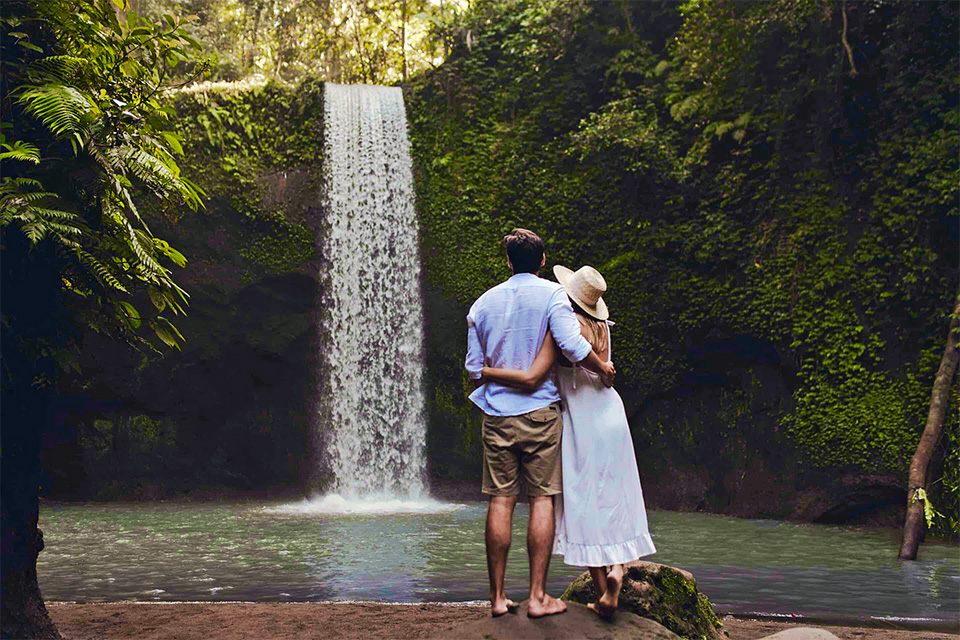 Bali Couple Holidays at Waterfall Tour Package Melbourne