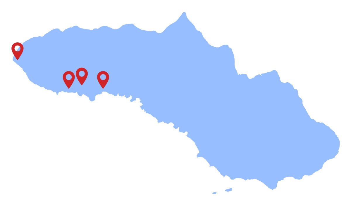 Map of Pasola Festival in Sumba