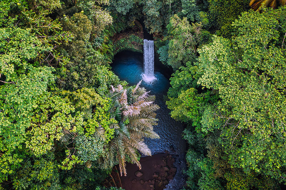 Tibumana Waterfall Guide | Aerial View