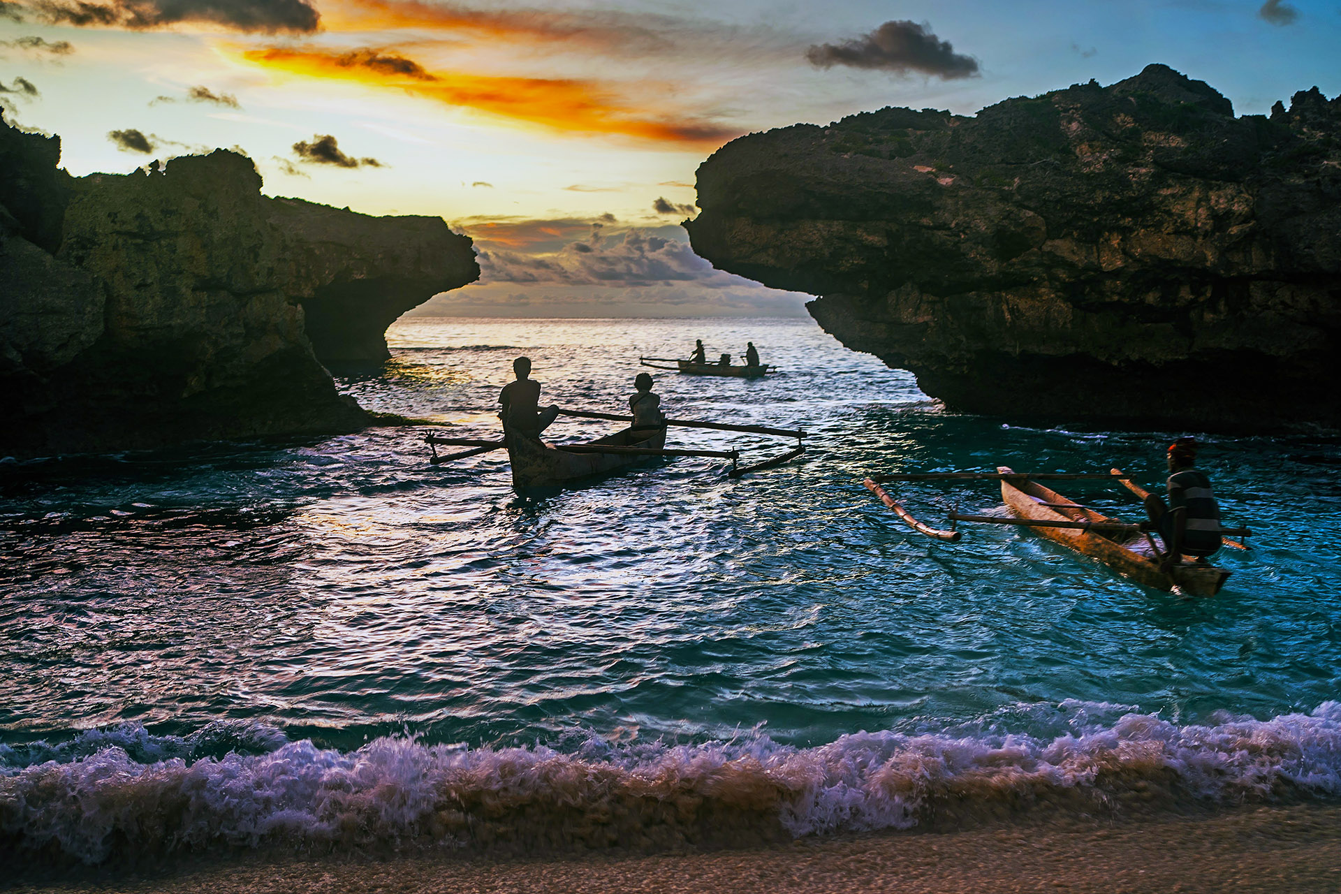 West Sumba Travel Guide - Colorful Sunset at Mandorak Beach