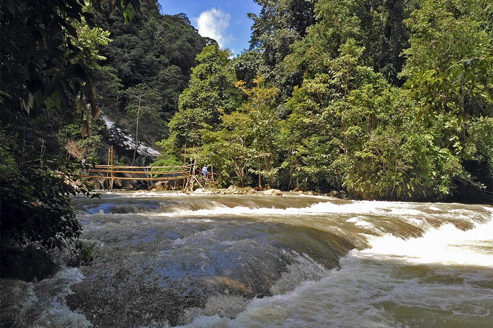 Lapopu Waterfall Travel Guide the River Flow