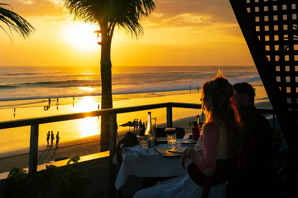 Bali Honeymoon in Seminyak - Romantic Dinner at Ku De Ta