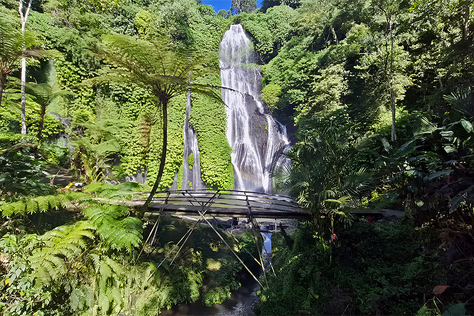 Banyumala Waterfall Travel Guide Bridge
