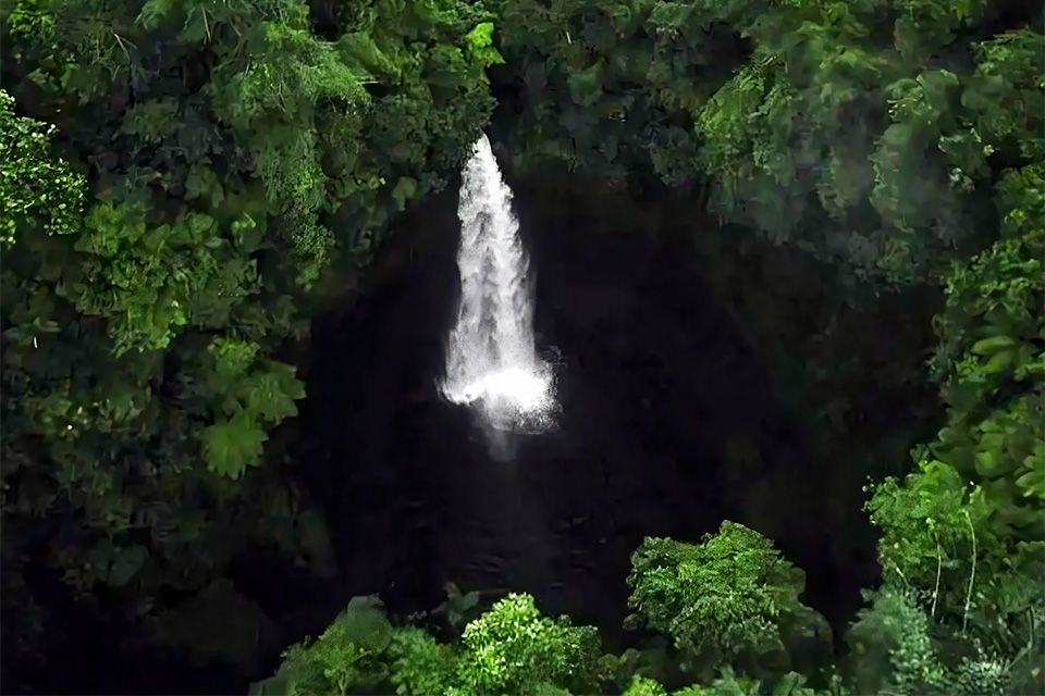 Nungnung Waterfall Aerial