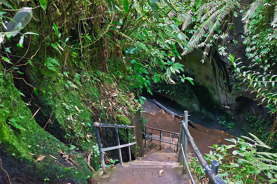 Stairs to Tukad Cepung Waterfall